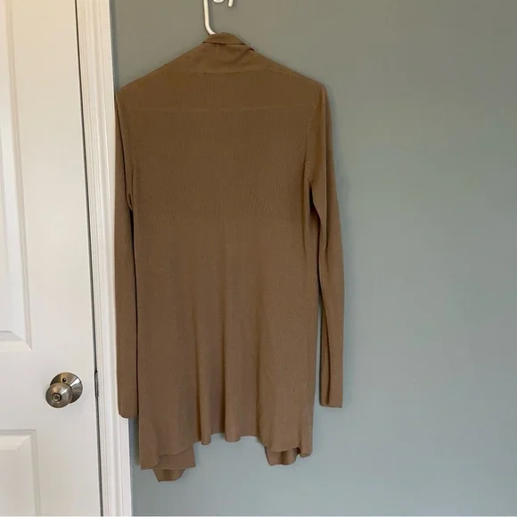 Theory Dorinsa O Honey Open Cardigan Duster Sweater - Picture 7 of 11